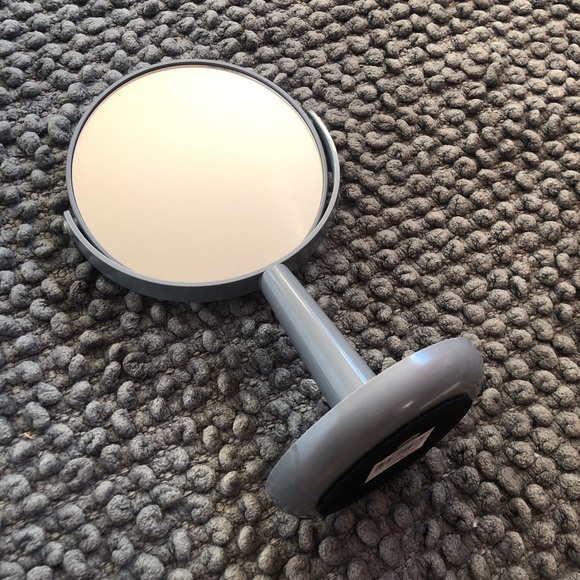 New Cute Gray Vanity Mini Mirror Jewelry Holder - Picture 3 of 4